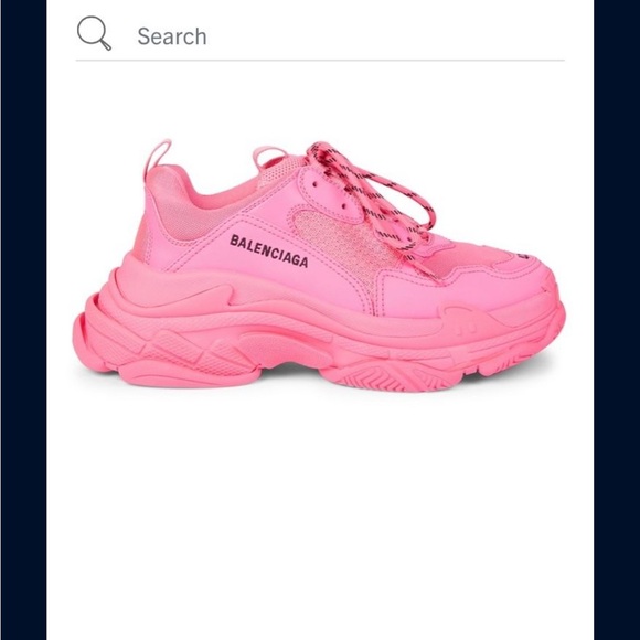 Balenciaga Women\'s Vibrant Pink Sneakers